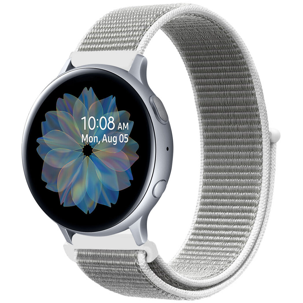 iMoshion Bracelet en nylon pour le Samsung Galaxy Watch 40/42mm / Active 2 42/44mm - Blanc