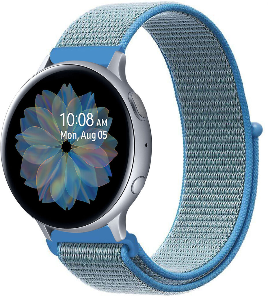 iMoshion Bracelet en nylon pour le Samsung Galaxy Watch 40/42mm / Active 2 42/44mm - Bleu