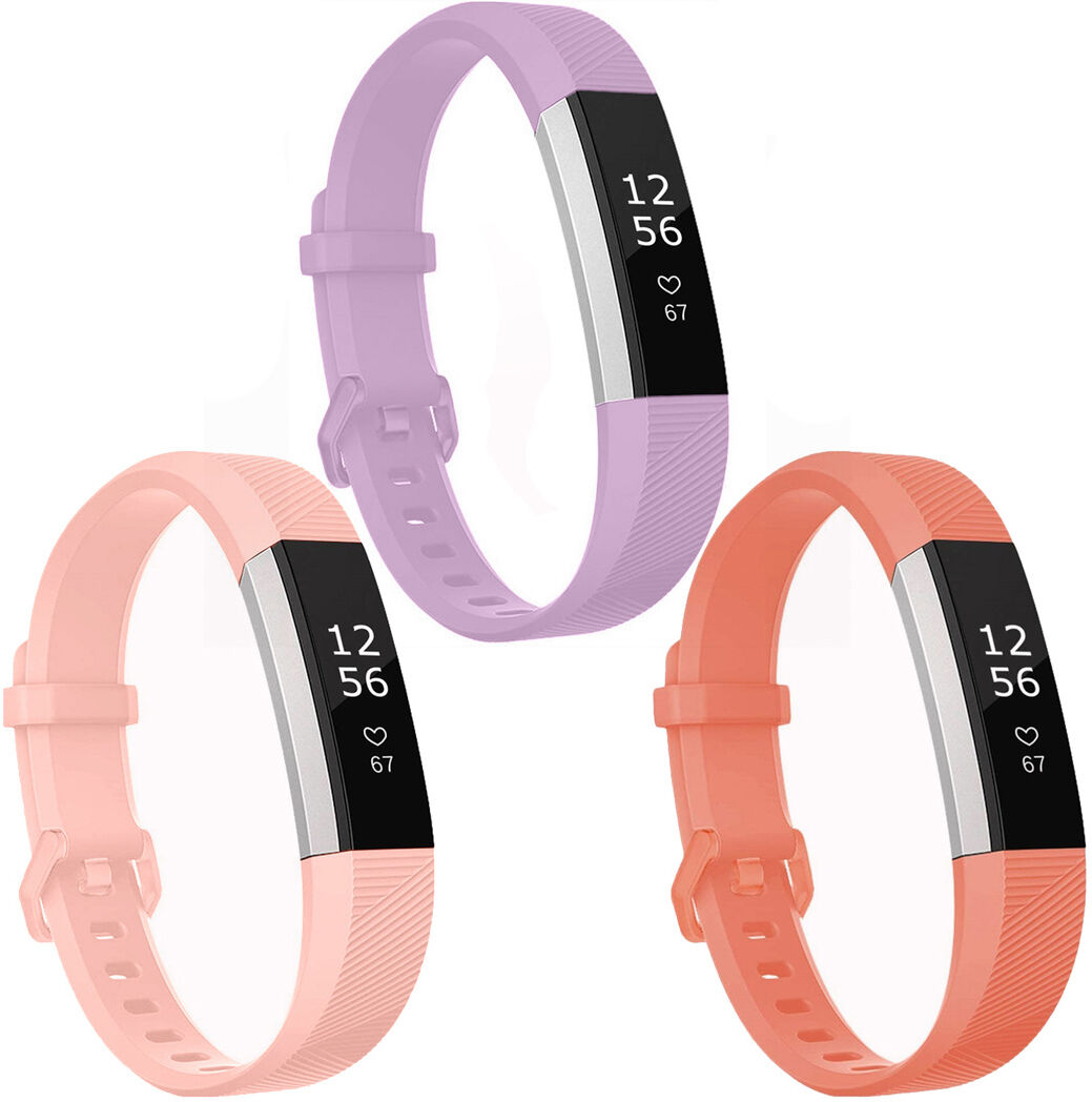 iMoshion Multipack bracelet silicone pour le Fitbit Alta (HR) - Rose / Orange / Violet