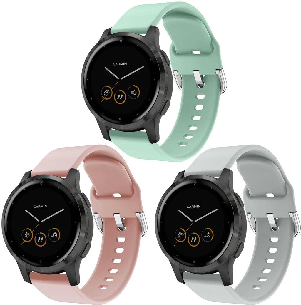 iMoshion Multipack bracelet silicone pour le Garmin Vivoactive 4L - Gris / Turquoise / Rose iMoshion Multipack bracelet silicone pour le Garmin Vivoactive 4L - Gris / Turquoise / Rose