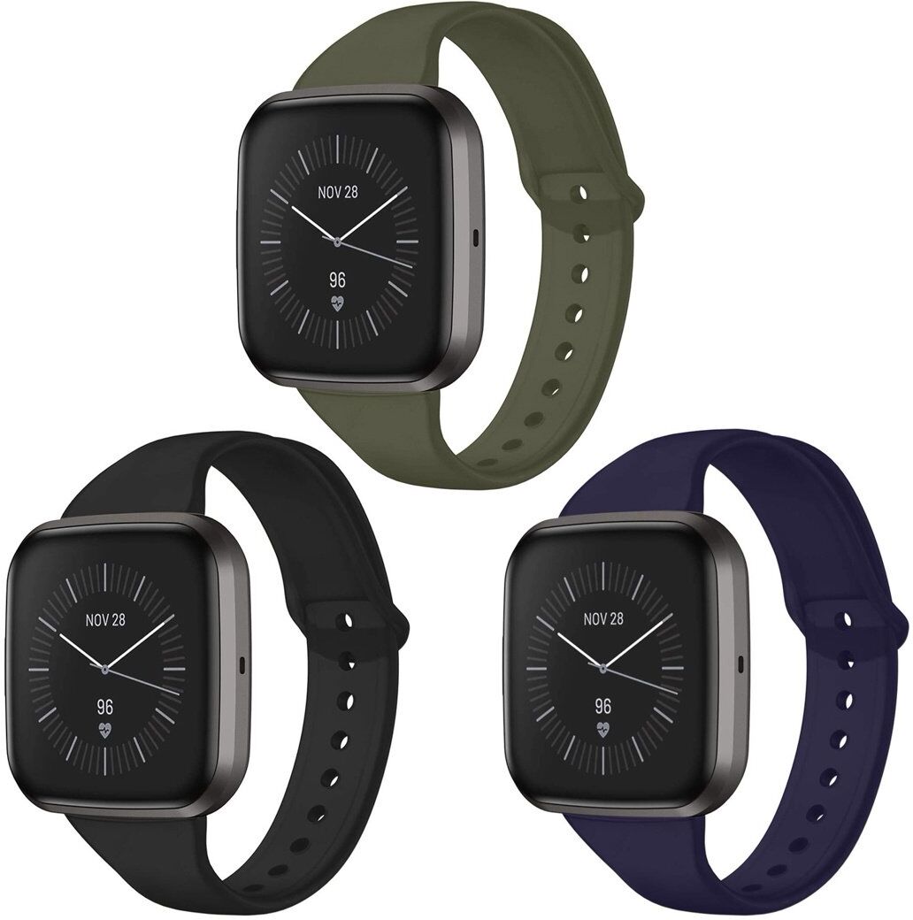 iMoshion Multipack bracelet silicone pour le Fitbit Versa 2 / Versa Lite - Noir / Bleu / Gris iMoshion Multipack bracelet silicone pour le Fitbit Versa 2 / Versa Lite - Noir / Bleu / Gris