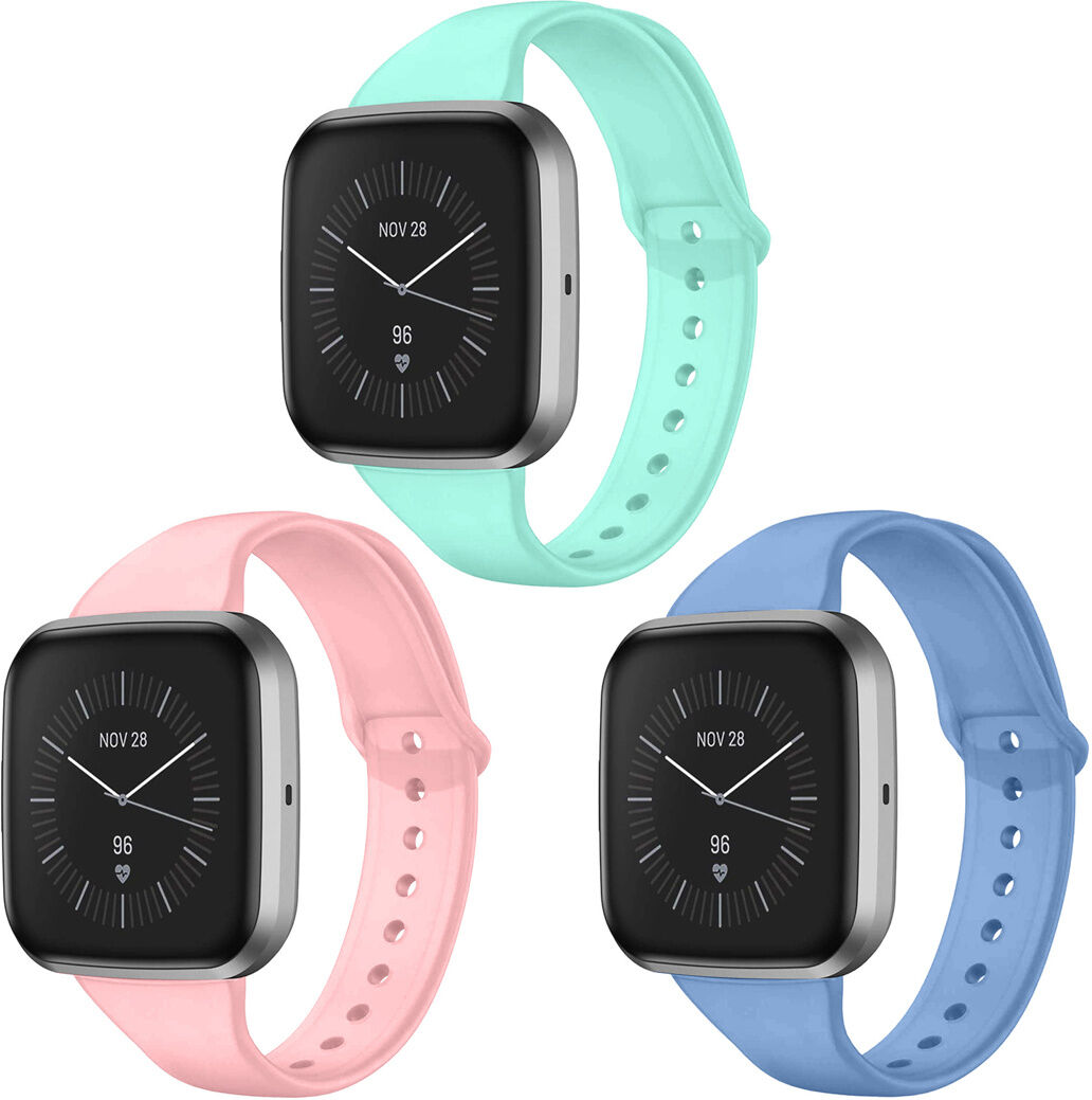 iMoshion Multipack bracelet silicone pour le Fitbit Versa 2 / Versa Lite - Rose / Bleu / Gris