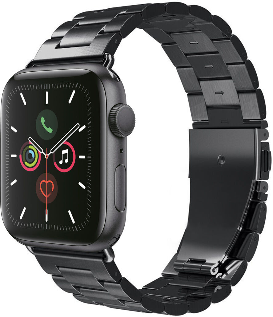 iMoshion Bracelet en acier pour l'Apple Watch Series 1-6 / SE - 42/44mm - Noir iMoshion Bracelet en acier pour l'Apple Watch Series 1-6 / SE - 42/44mm - Noir