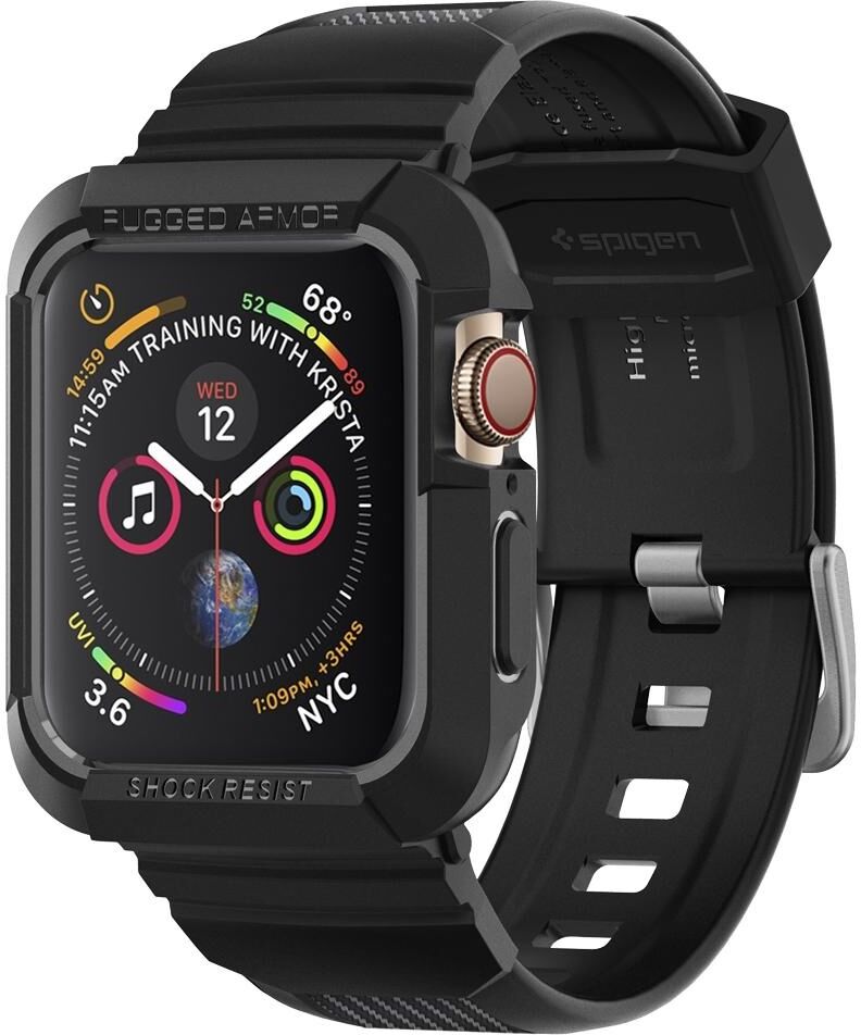 Spigen Coque Rugged Armor™ Pro pour l'Apple Watch 44 mm - Noir Spigen Coque Rugged Armor™ Pro pour l'Apple Watch 44 mm - Noir