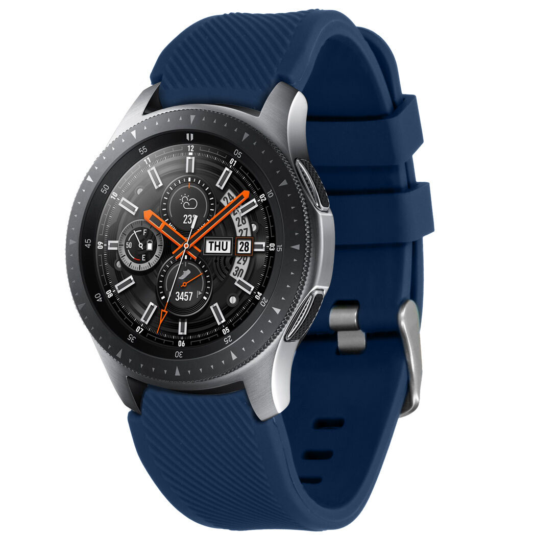iMoshion Bracelet silicone pour Watch 46mm / Gear S3 Frontier / Classic / Watch 3 45mm - Bleu