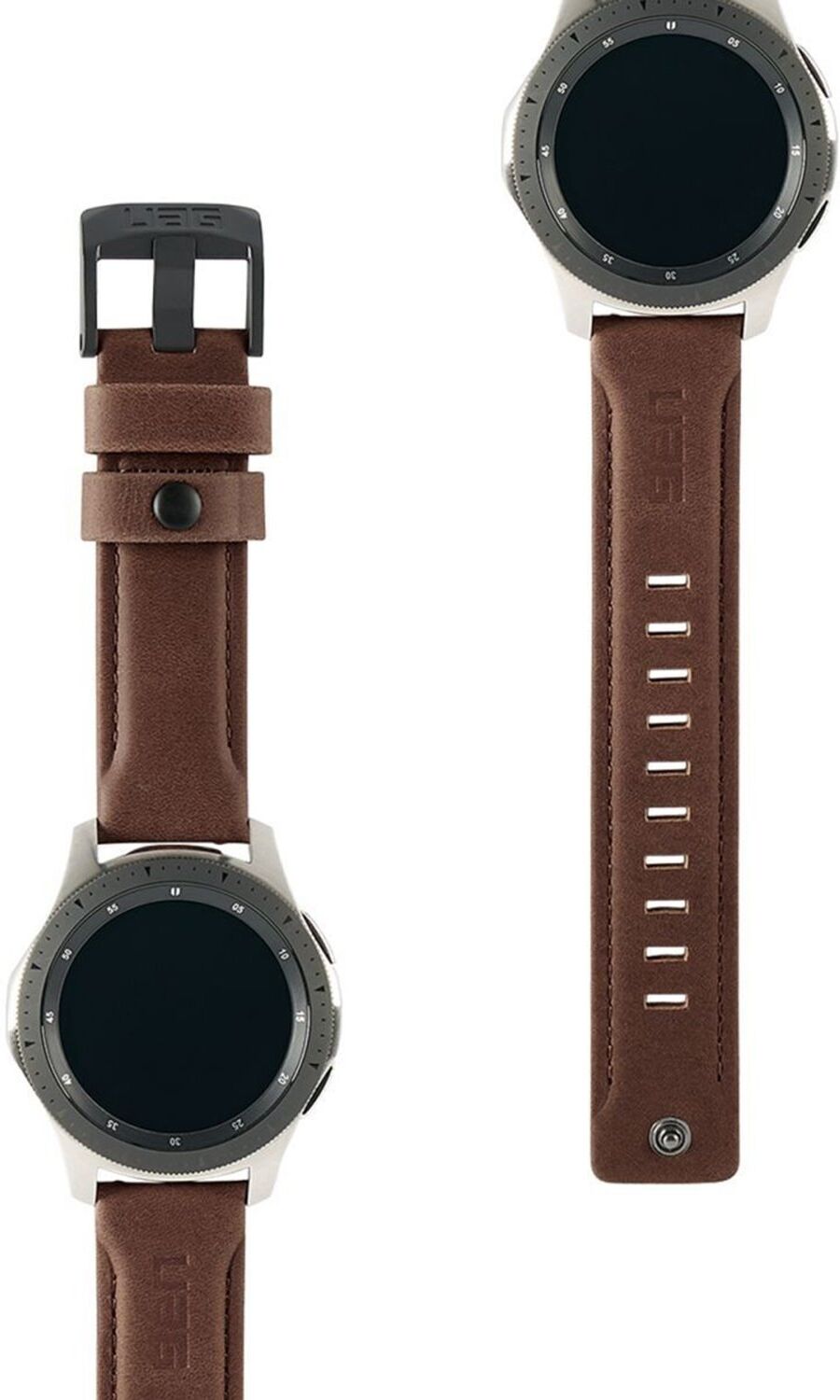 UAG Bracelet Leather Strap pour la Samsung Galaxy Watch 46 mm / Watch 3 45mm - Brun UAG Bracelet Leather Strap pour la Samsung Galaxy Watch 46 mm / Watch 3 45mm - Brun