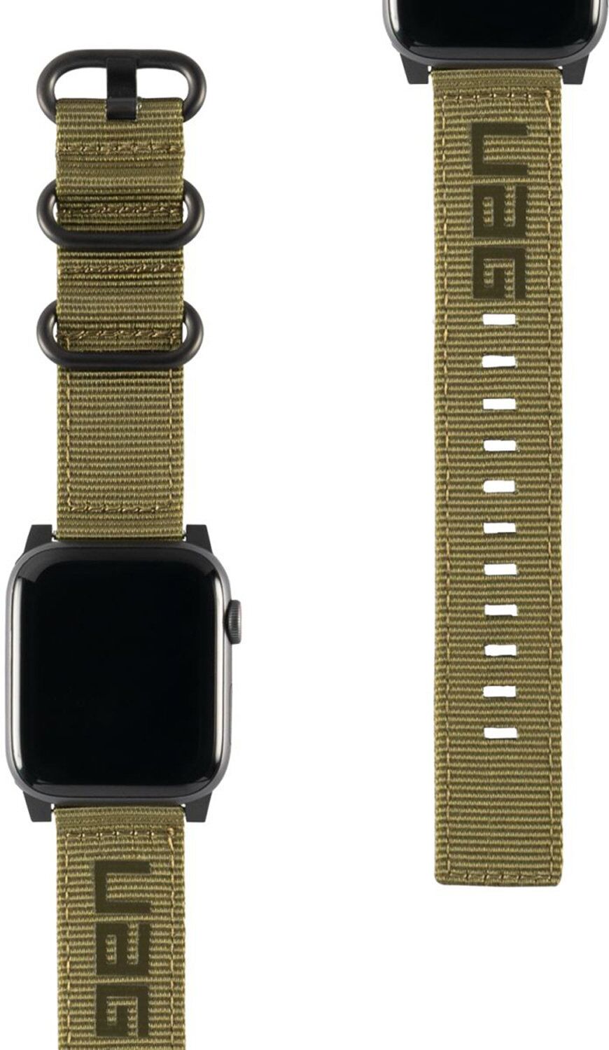UAG Bracelet Nato pour montre Apple Série 1 à 6 / SE - 42/44mm - Vert UAG Bracelet Nato pour montre Apple Série 1 à 6 / SE - 42/44mm - Vert