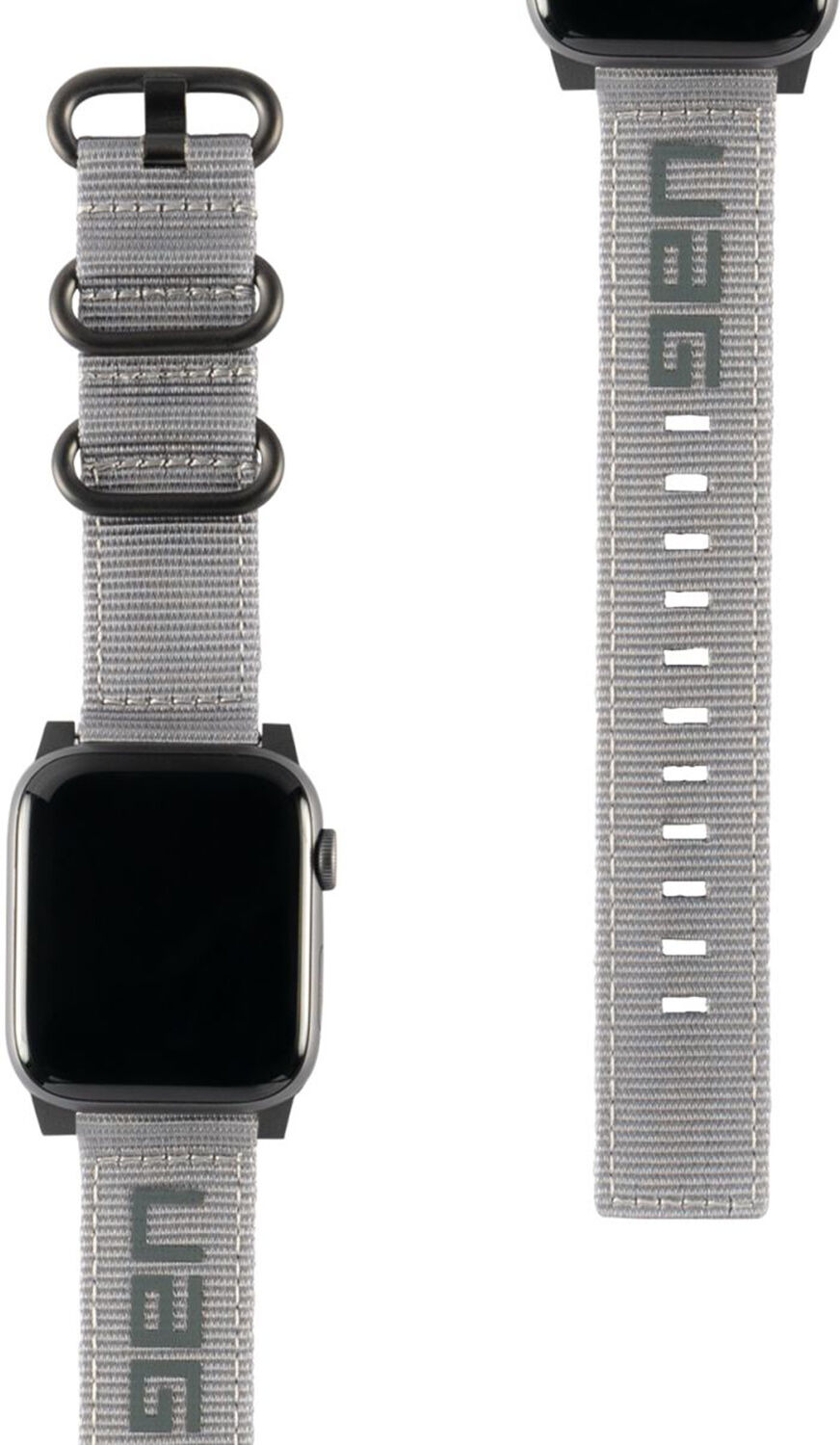 UAG Bracelet Nato pour montre Apple Série 1 à 6 / SE - 42/44mm - Gris UAG Bracelet Nato pour montre Apple Série 1 à 6 / SE - 42/44mm - Gris