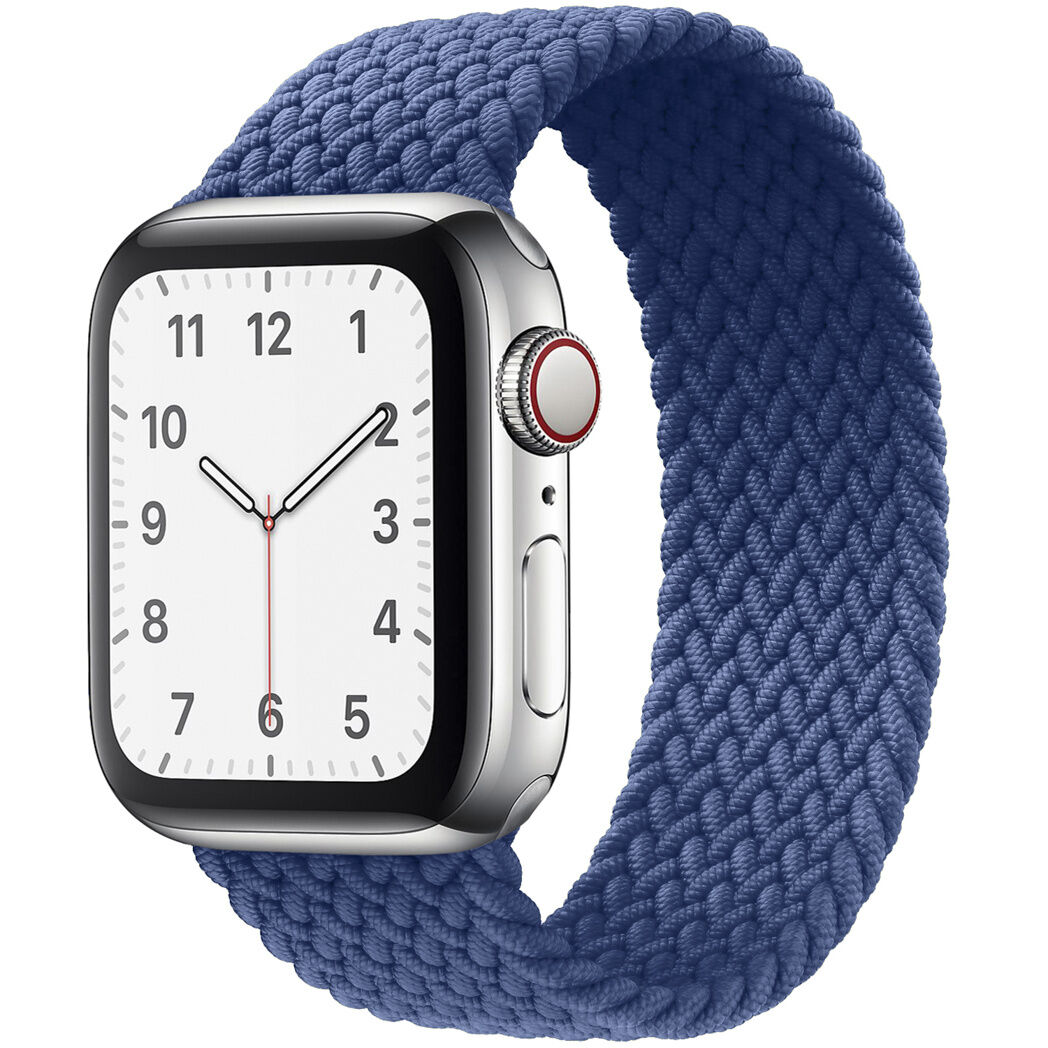 iMoshion Bracelet en nylon tressé pour l'Apple Watch 1-6 / SE - 38/40mm - Bleu