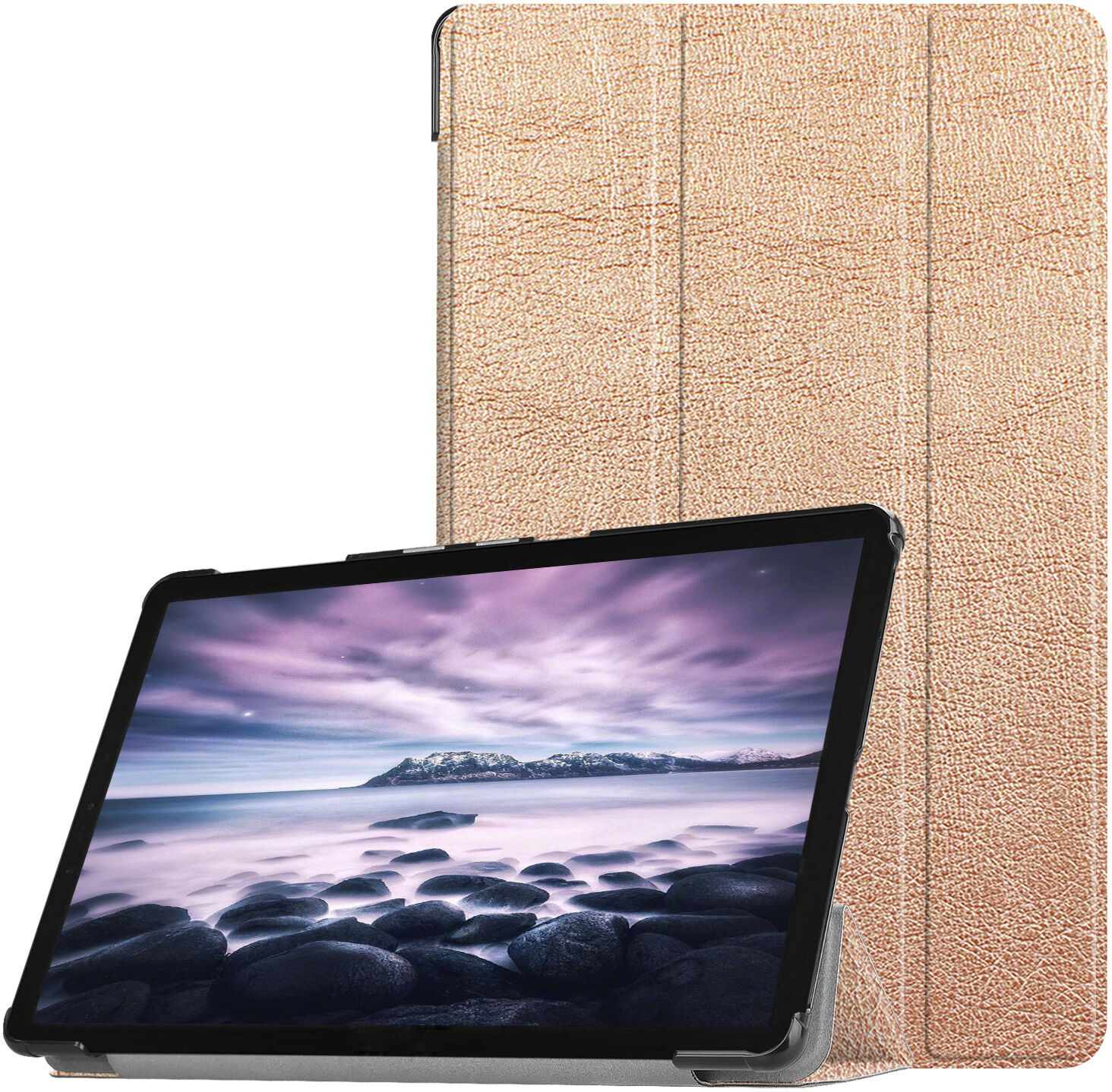iMoshion Étui de tablette portefeuille Trifold pour Samsung Galaxy Tab A 10.5 (2018) - Dorée iMoshion Étui de tablette portefeuille Trifold pour Samsung Galaxy Tab A 10.5 (2018) - Dorée