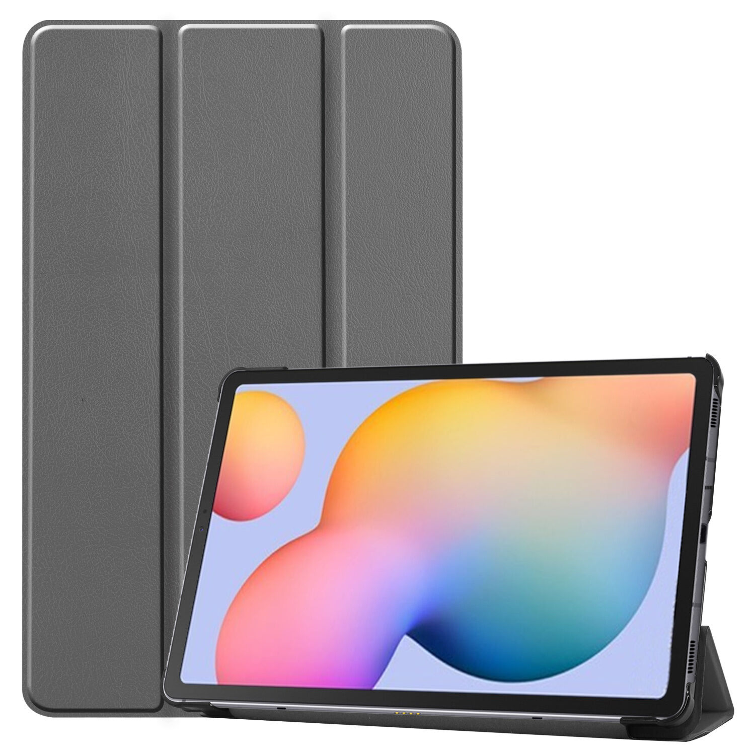 iMoshion Étui de tablette portefeuille Trifold pour le Samsung Galaxy Tab S6 Lite - Gris