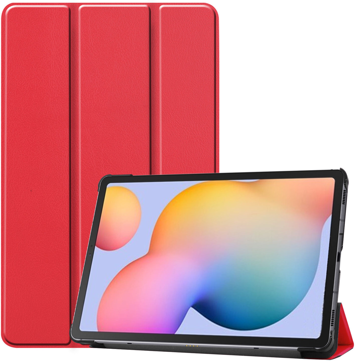 iMoshion Étui de tablette portefeuille Trifold pour le Samsung Galaxy Tab S6 Lite - Rouge iMoshion Étui de tablette portefeuille Trifold pour le Samsung Galaxy Tab S6 Lite - Rouge