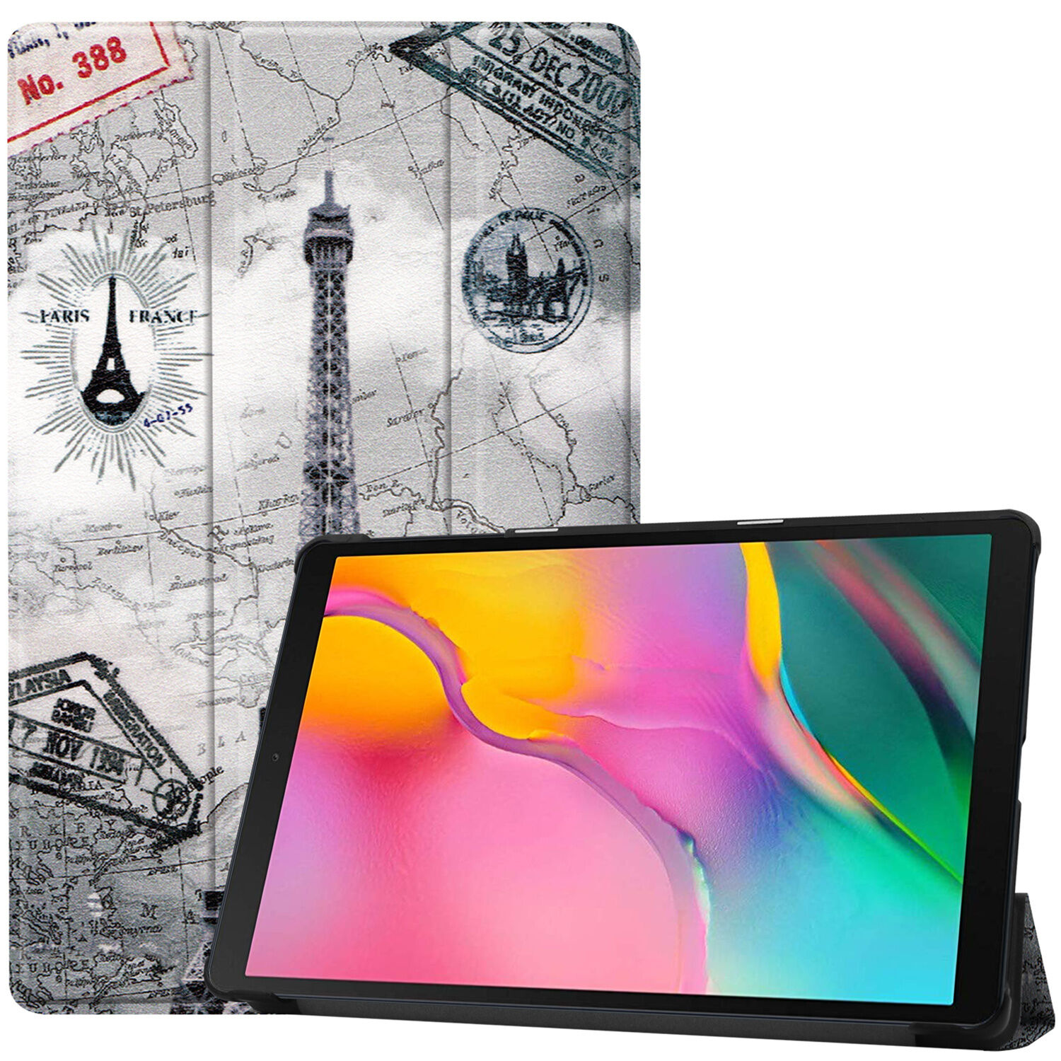 iMoshion Étui à rabat Design Trifold pour le Samsung Galaxy Tab A 10.1 (2019) - Paris