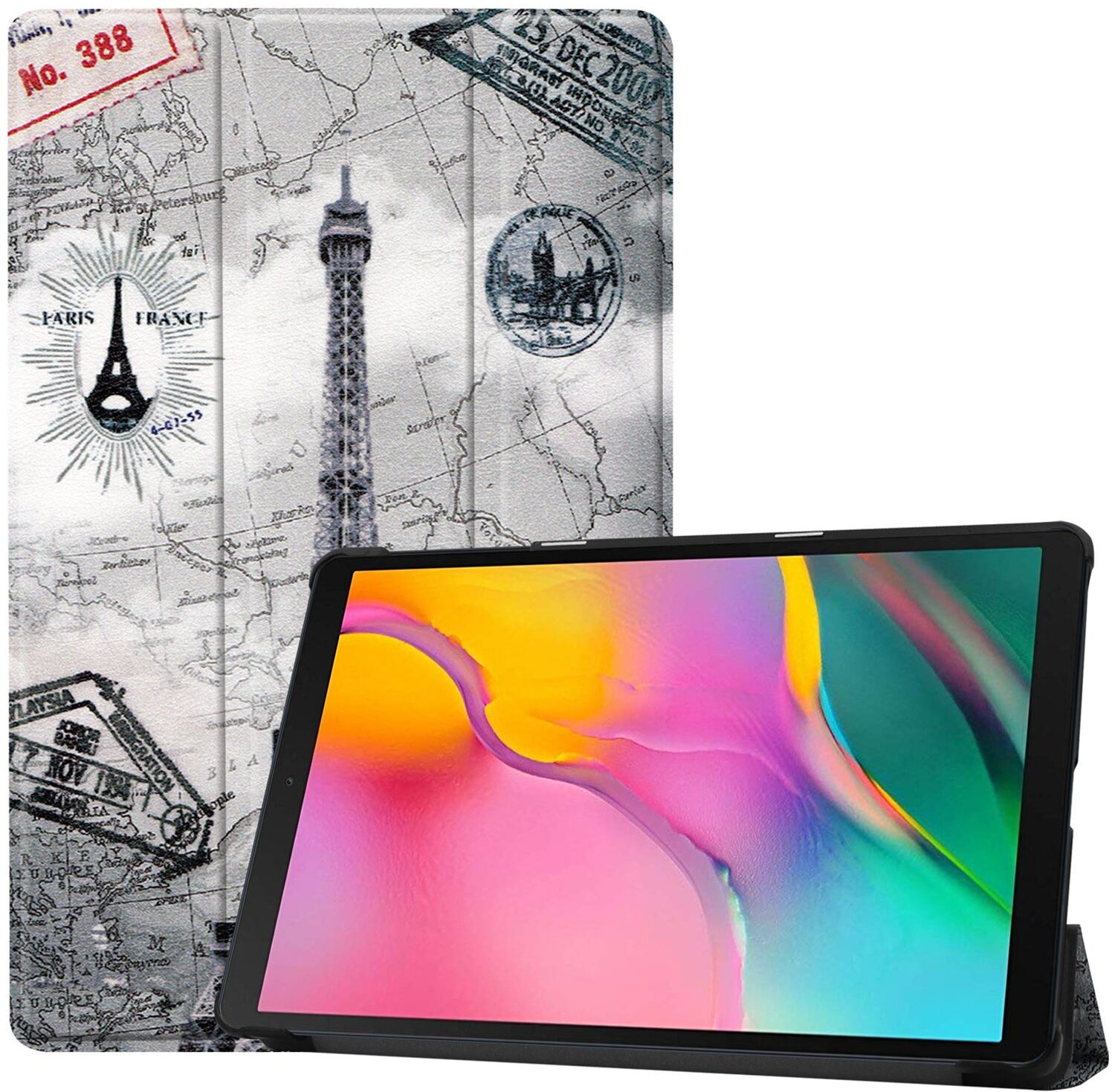 iMoshion Étui à rabat Design Trifold pour le Samsung Galaxy Tab A 10.1 (2019) - Paris iMoshion Étui à rabat Design Trifold pour le Samsung Galaxy Tab A 10.1 (2019) - Paris