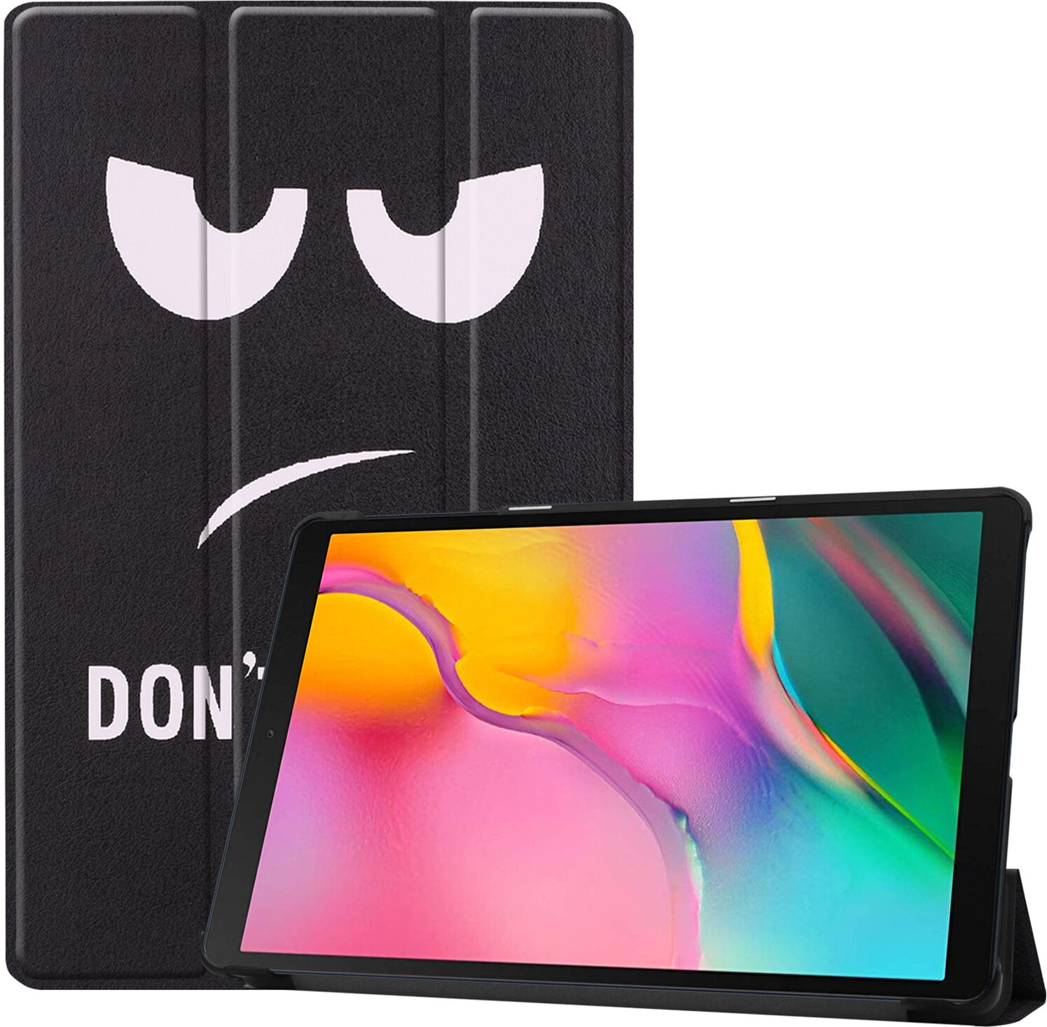 iMoshion Étui à rabat Design Trifold pour le Samsung Galaxy Tab A 10.1 (2019) - Don't Touch iMoshion Étui à rabat Design Trifold pour le Samsung Galaxy Tab A 10.1 (2019) - Don't Touch