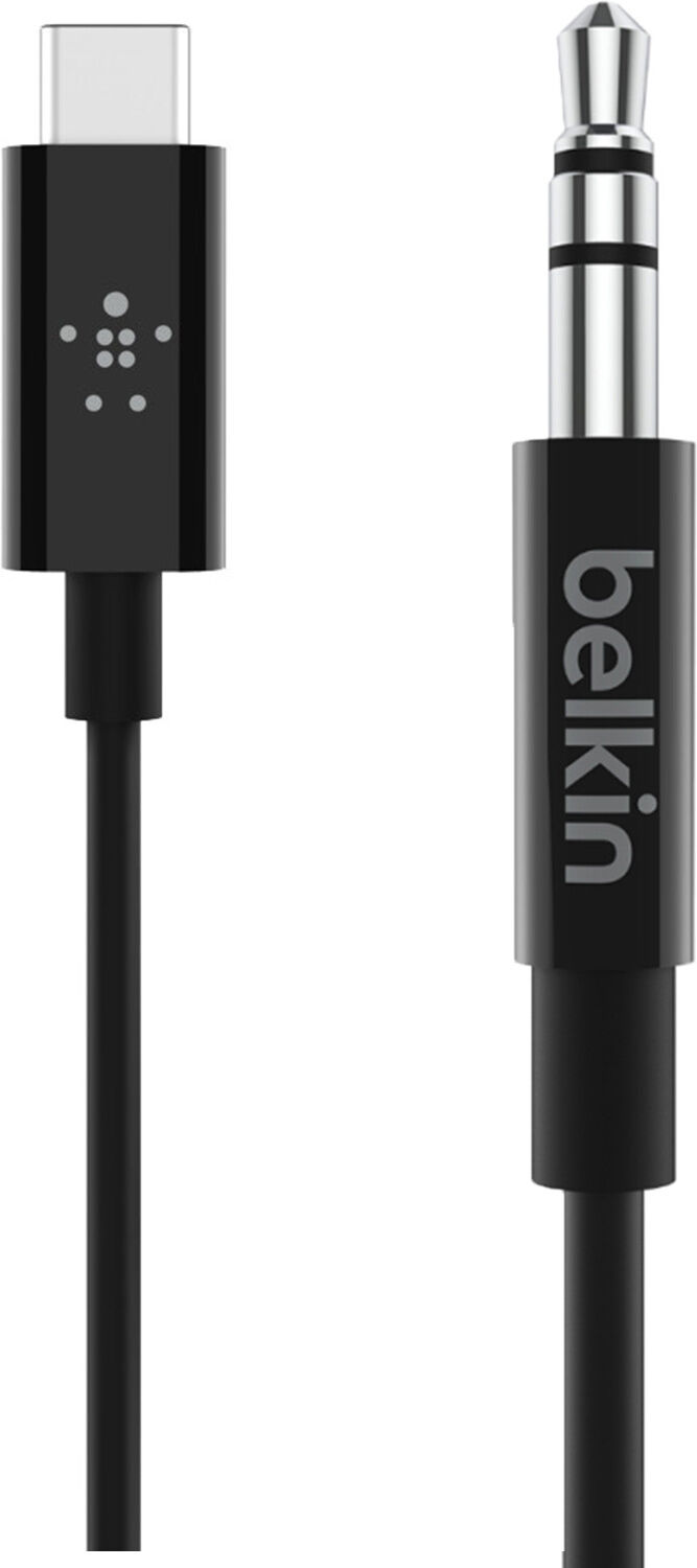 Belkin Câble Rockstar USB-C vers AUX - 0,9 mètre - Noir Belkin Câble Rockstar USB-C vers AUX - 0,9 mètre - Noir