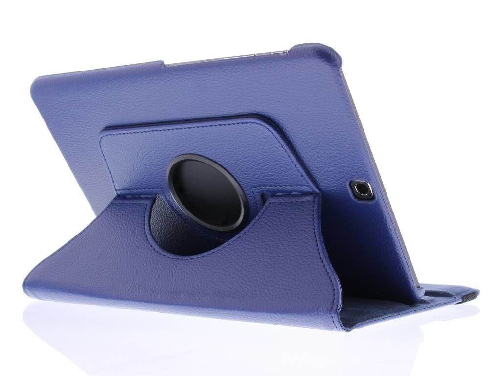 Coquedetelephone.fr Étui de tablette portefeuille rotatif à 360° pour le Galaxy Tab S2 9.7 - Bleu foncé