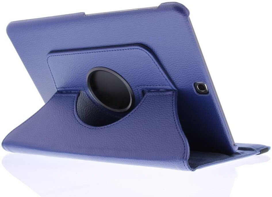 Coquedetelephone.fr Étui de tablette portefeuille rotatif à 360° pour le Galaxy Tab S2 9.7 - Bleu foncé Coquedetelephone.fr Étui de tablette portefeuille rotatif à 360° pour le Galaxy Tab S2 9.7 - Bleu foncé