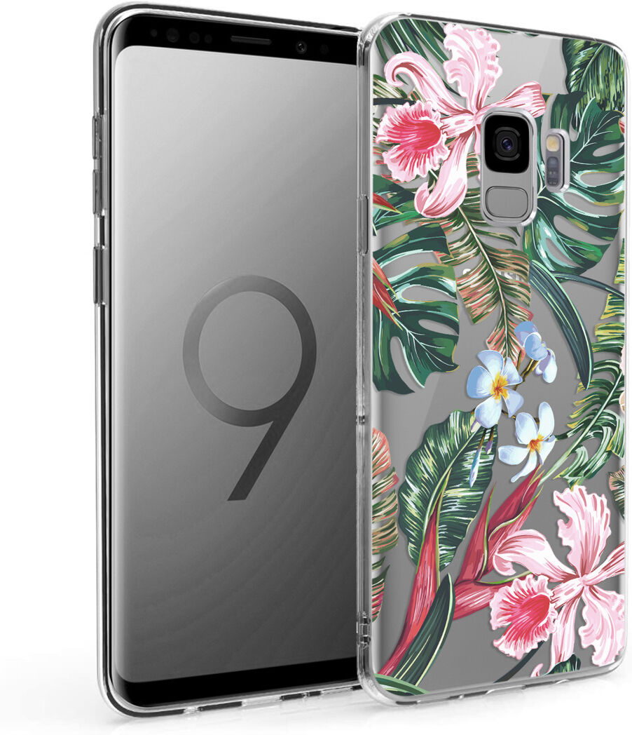 iMoshion Coque Design pour le Samsung Galaxy S9 - Jungle - Vert / Rose