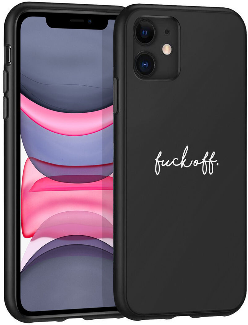 iMoshion Coque Design pour l'iPhone 11 - Fuck Off - Noir