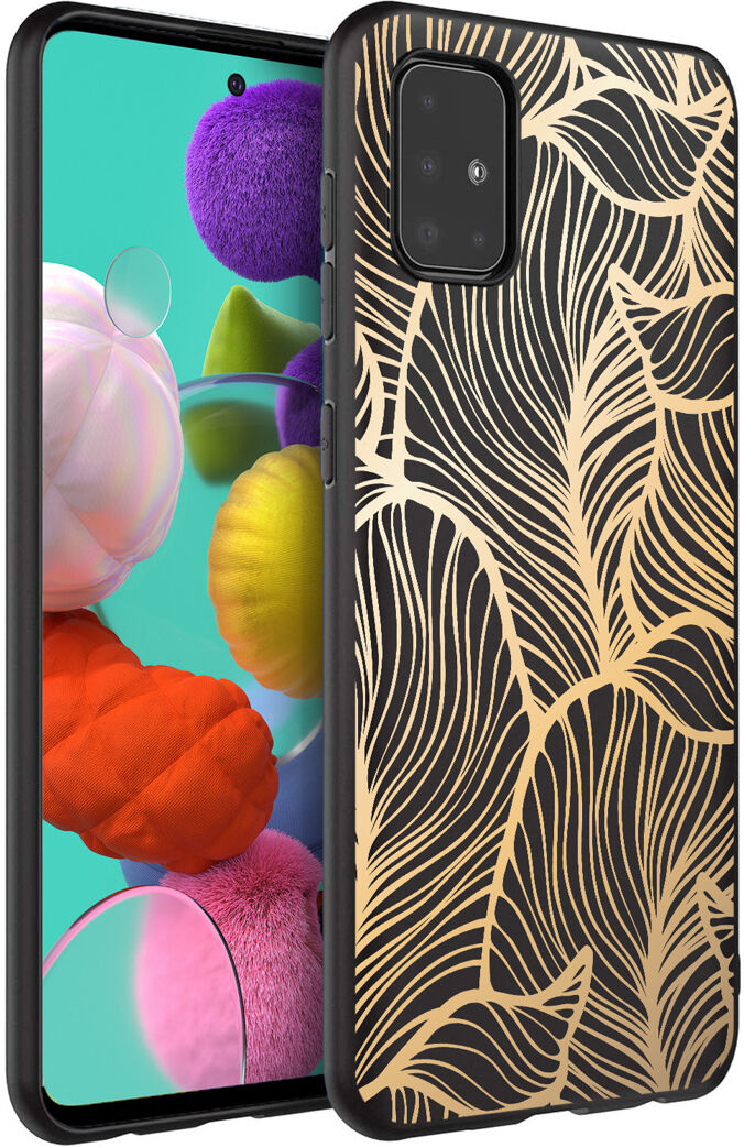 iMoshion Coque Design pour le Samsung Galaxy A51 - Feuilles - Dorée / Noir iMoshion Coque Design pour le Samsung Galaxy A51 - Feuilles - Dorée / Noir