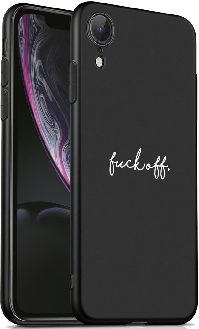 iMoshion Coque Design pour l'iPhone Xr - Fuck Off - Noir iMoshion Coque Design pour l'iPhone Xr - Fuck Off - Noir