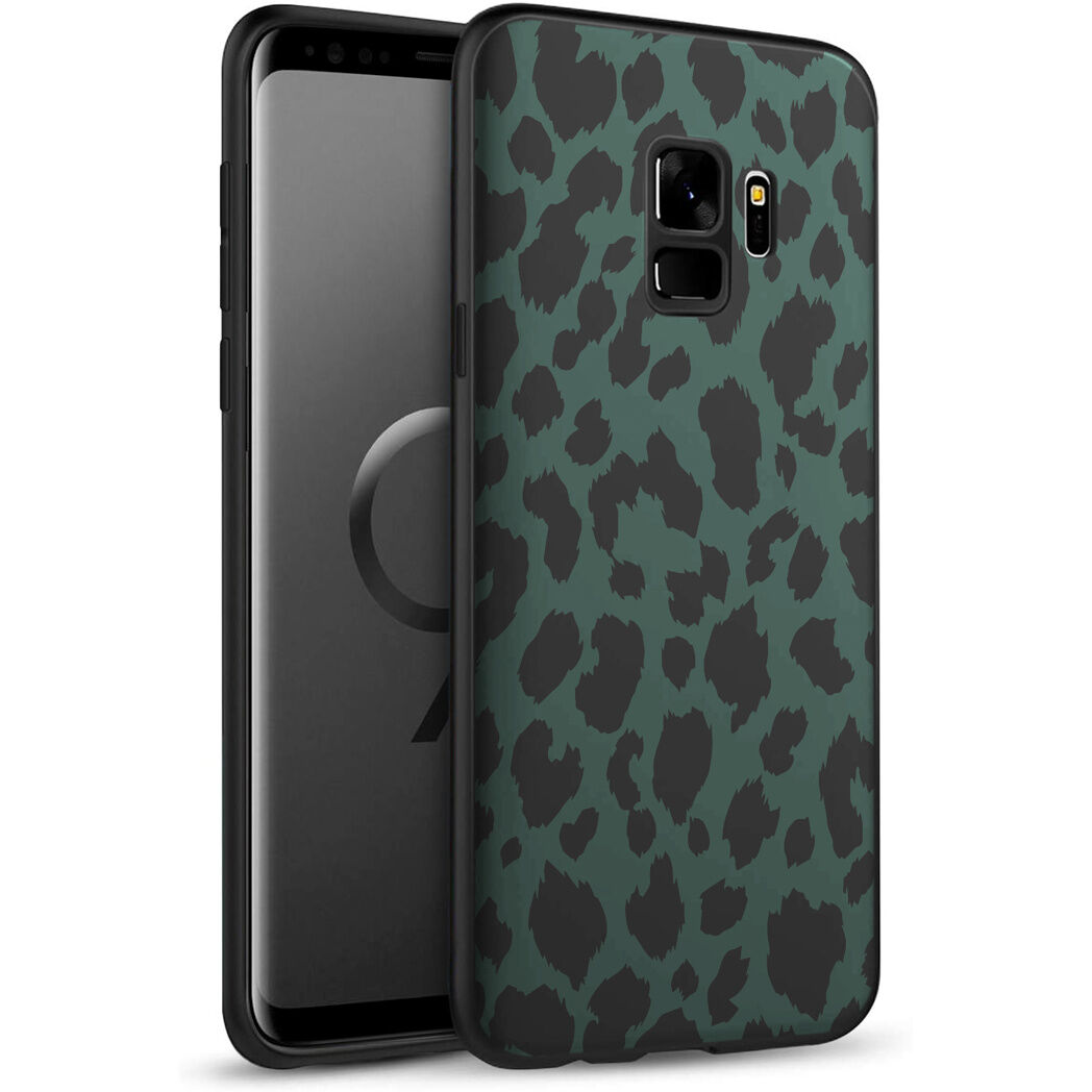 iMoshion Coque Design pour le Samsung Galaxy S9 - Léopard - Vert / Noir