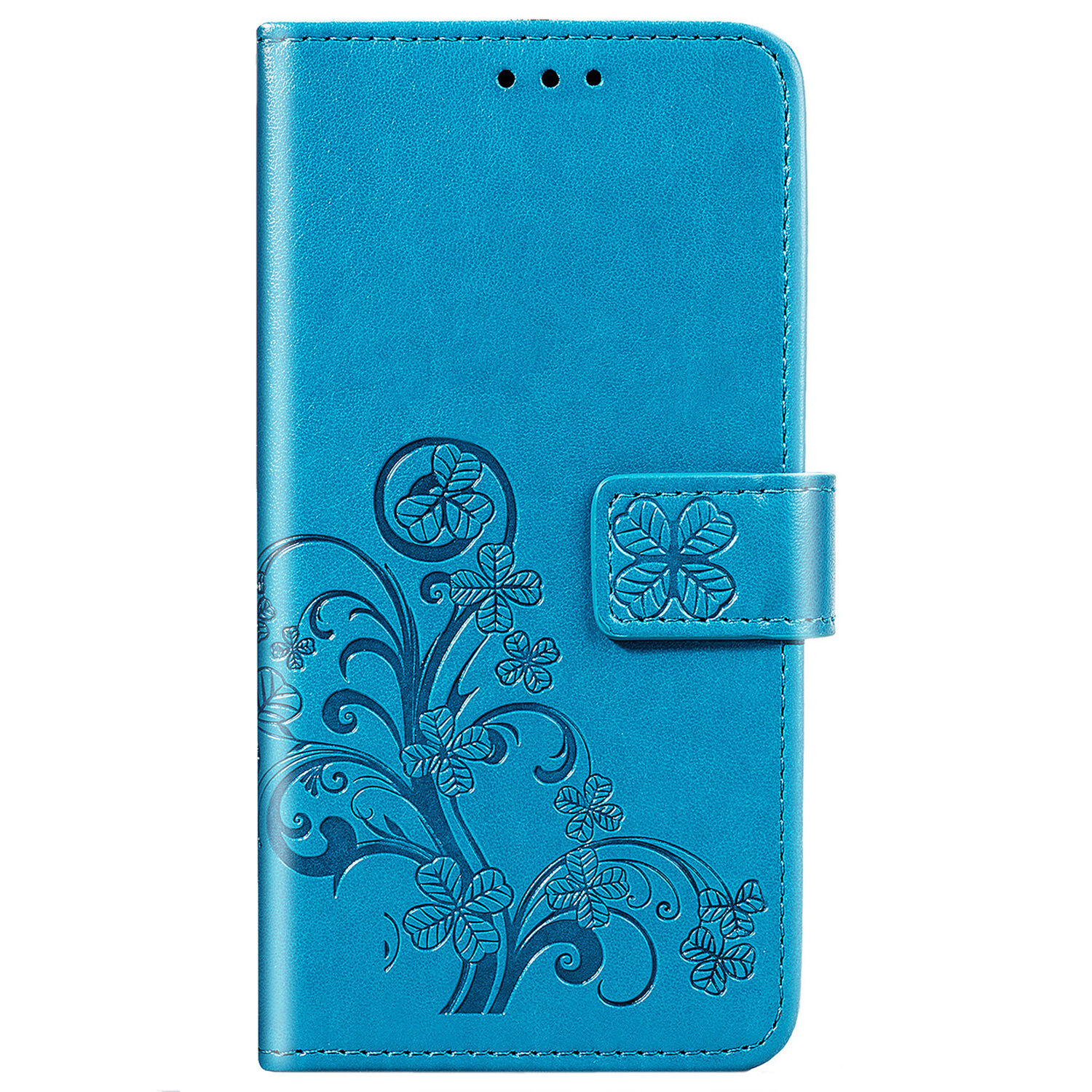 Coquedetelephone.fr Etui de téléphone Fleurs de Trèfle pour le Xiaomi Mi 10 Lite - Turquoise