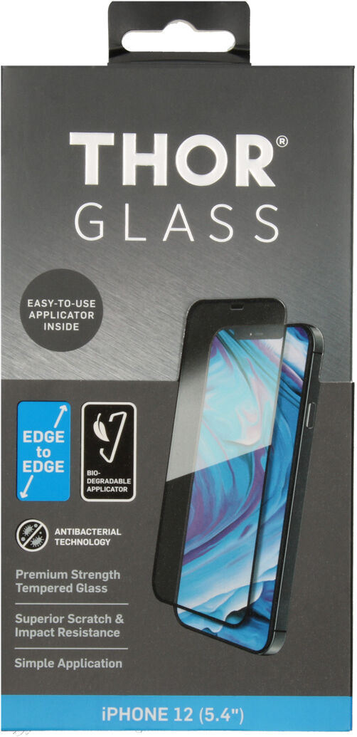 THOR Protection d'écran Full Anti-bactéries + Easy Apply Frame iPhone 12 Mini THOR Protection d'écran Full Anti-bactéries + Easy Apply Frame iPhone 12 Mini