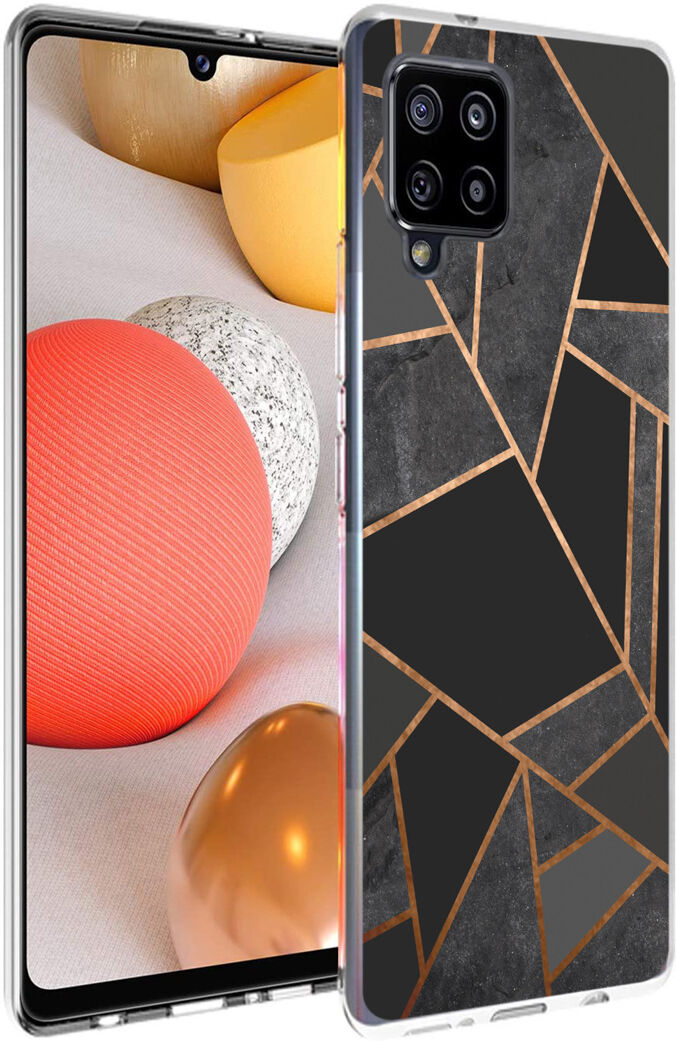 iMoshion Coque Design pour le Samsung Galaxy A42 - Cuive graphique - Noir / Dorée