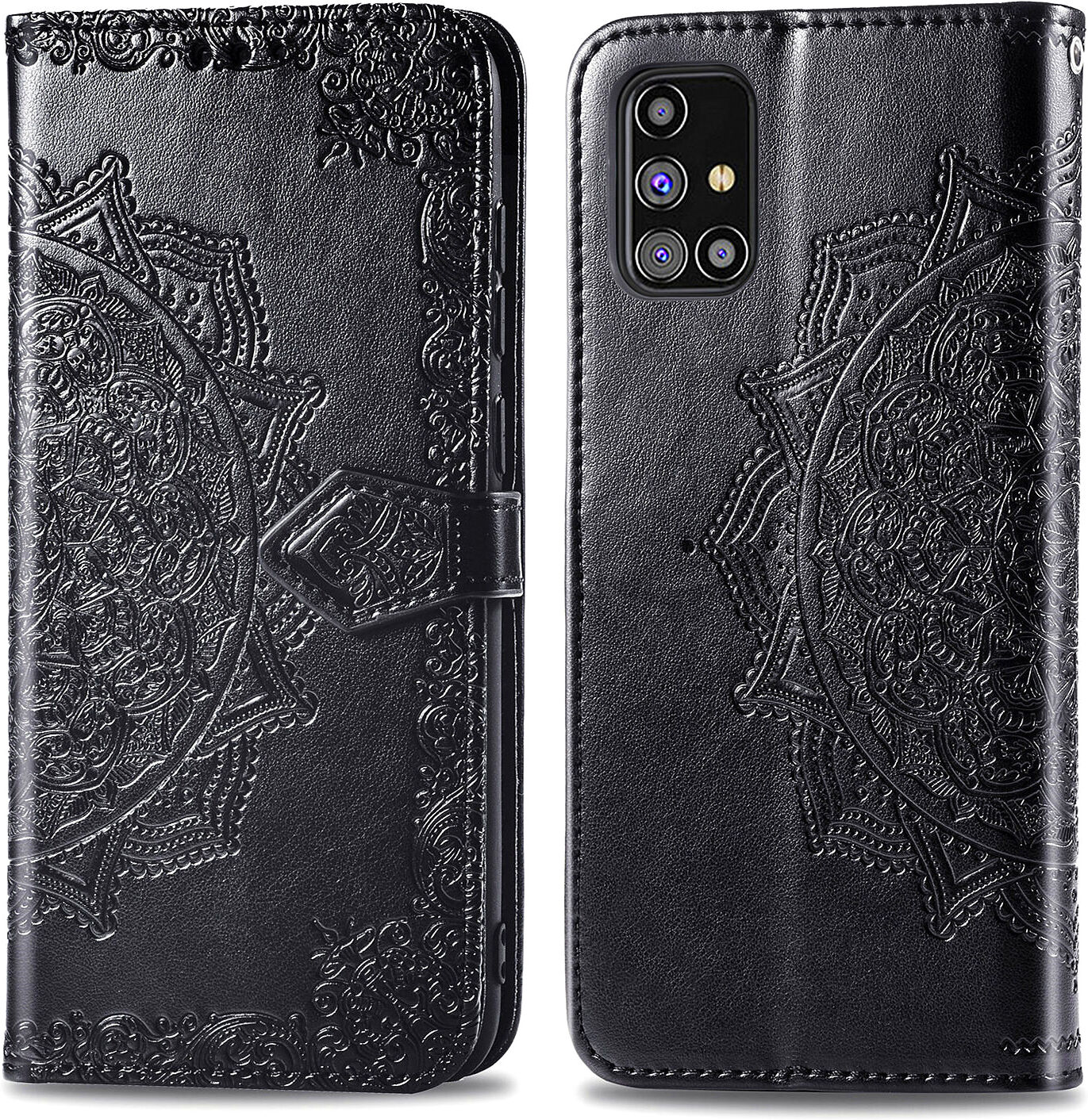 iMoshion Etui de téléphone portefeuille Mandala pour le Samsung Galaxy M31s - Noir