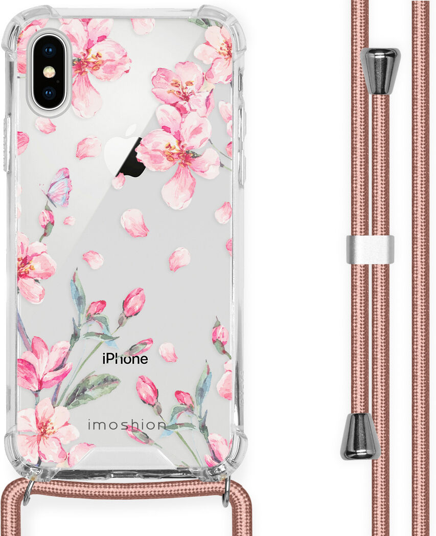 iMoshion Coque Design avec cordon pour l'iPhone X / Xs - Fleur - Rose iMoshion Coque Design avec cordon pour l'iPhone X / Xs - Fleur - Rose