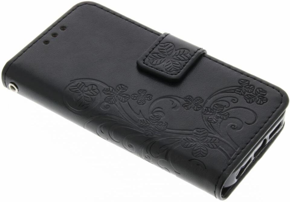 Coquedetelephone.fr Etui de téléphone Fleurs de Trèfle pour l'iPhone SE / 5 / 5s - Noir