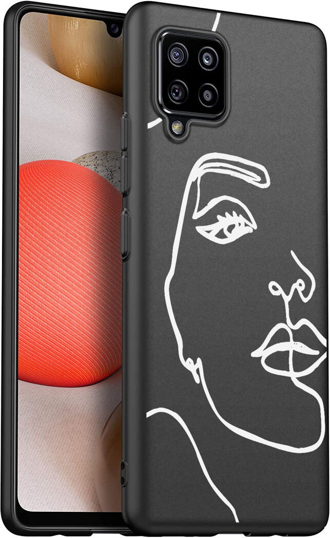 iMoshion Coque Design pour le Samsung Galaxy A42 - Visage abstrait - Blanc / Noir iMoshion Coque Design pour le Samsung Galaxy A42 - Visage abstrait - Blanc / Noir