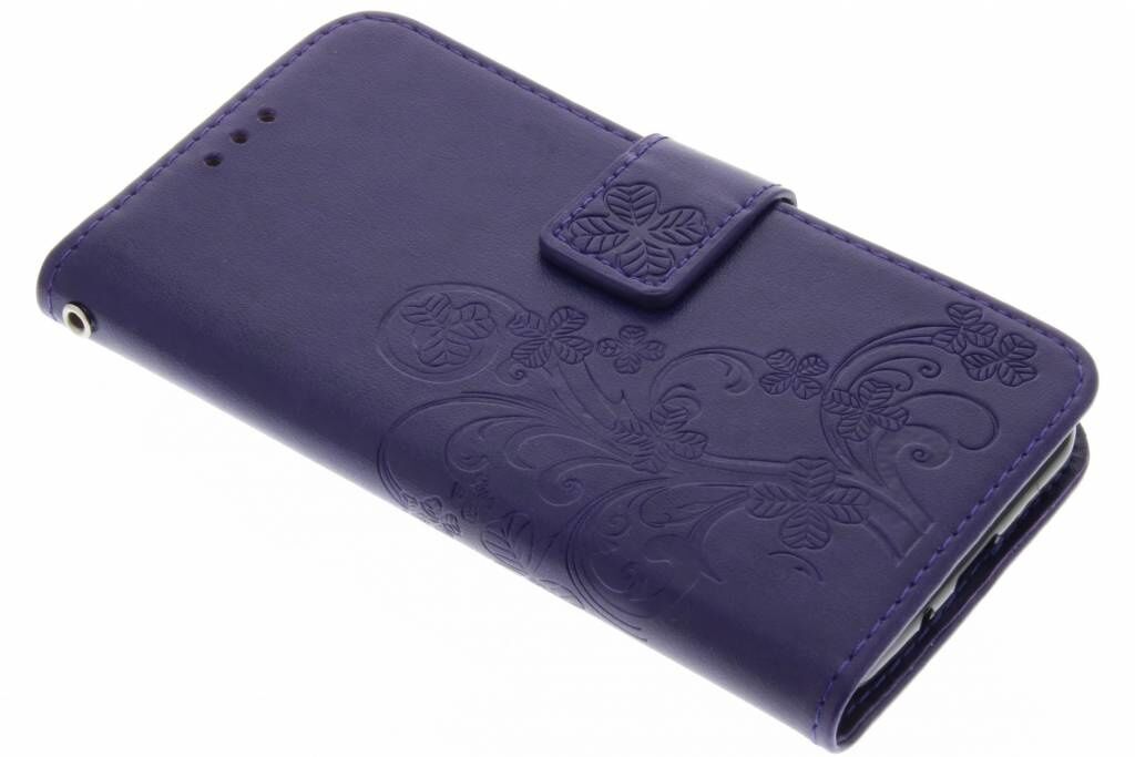 Coquedetelephone.fr Etui de téléphone Fleurs de Trèfle pour le Samsung Galaxy J3 / J3 (2016) - Violet