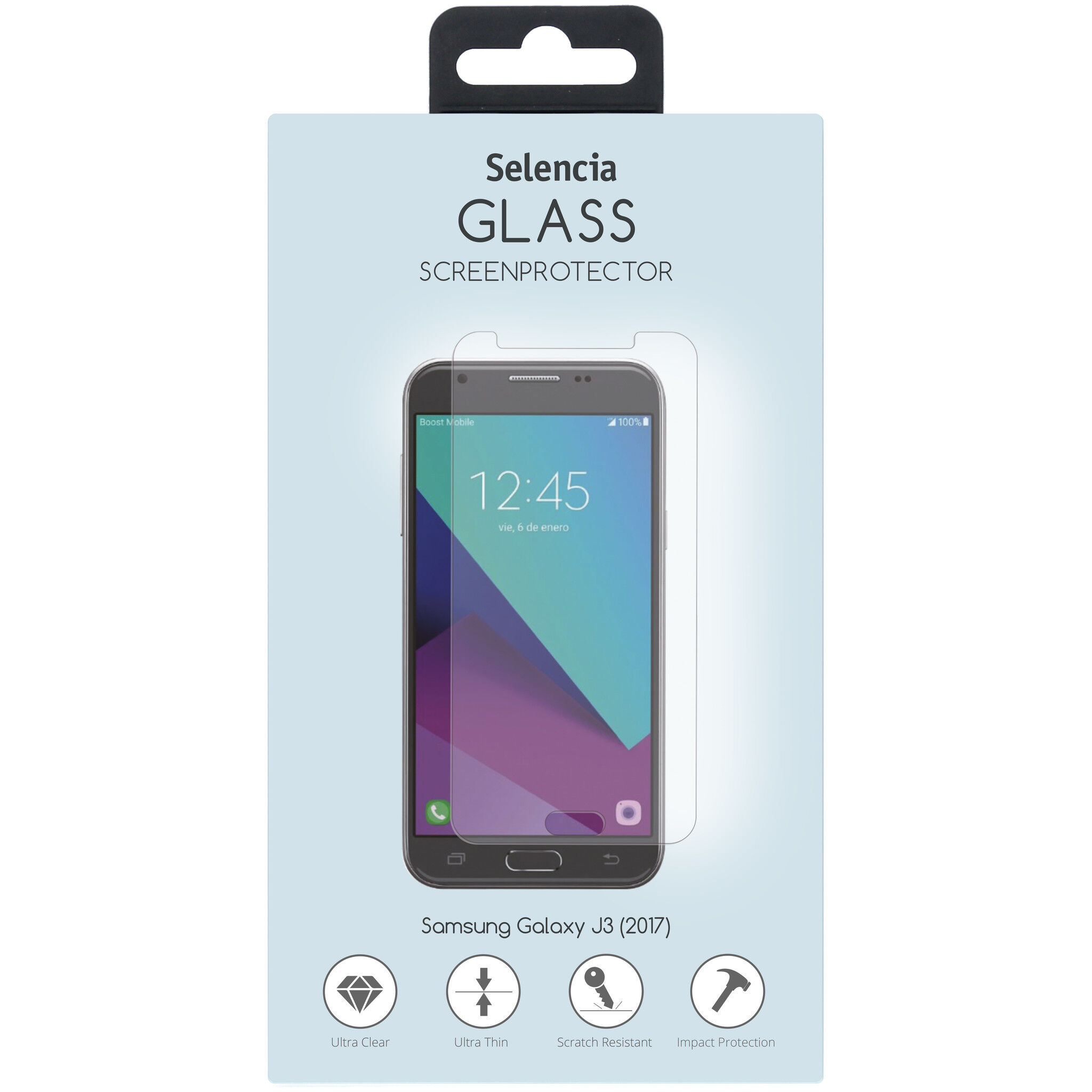 Selencia Protection d'écran en verre durci pour le Samsung Galaxy J3 (2017)