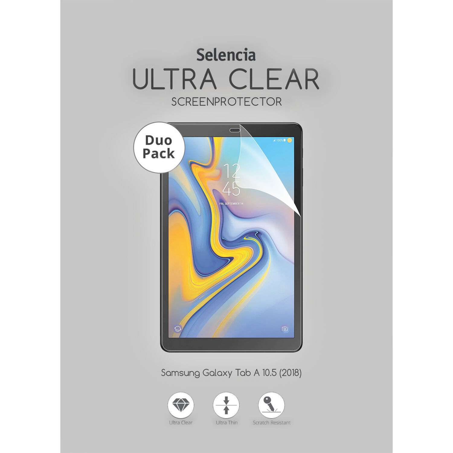 Selencia Protection d'écran Duo Pack Ultra Clear pour le Samsung Galaxy Tab A 10.5 (2018)