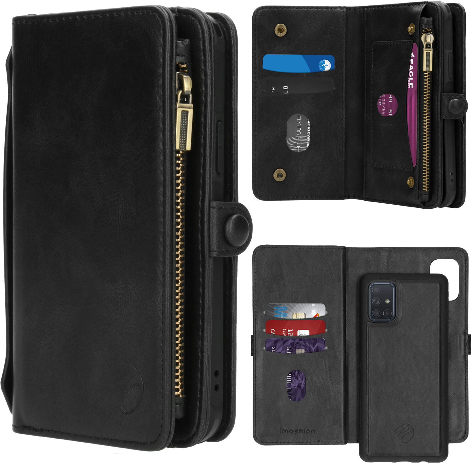 iMoshion Étui 2-en-1 à rabat pour le Samsung Galaxy A71 - Noir iMoshion Étui 2-en-1 à rabat pour le Samsung Galaxy A71 - Noir