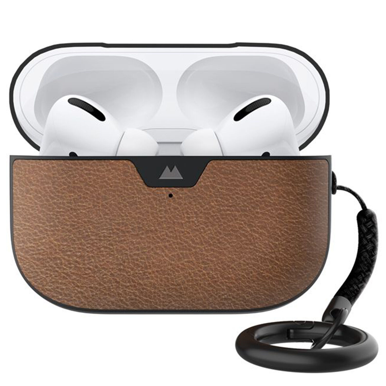 Mous Coque de protection en cuir pour AirPods Pro - Brun