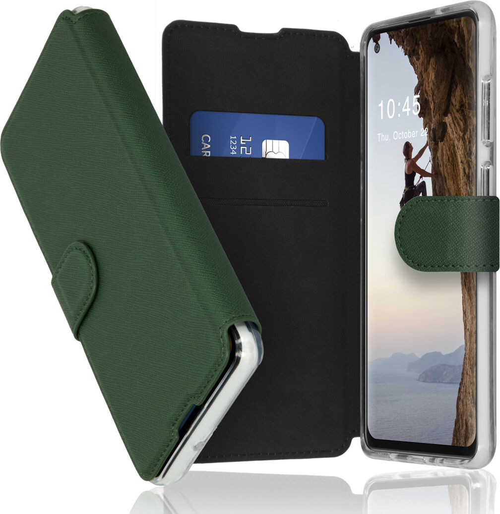 Accezz Étui de téléphone portefeuille Xtreme Wallet Samsung Galaxy A21s - Vert foncé