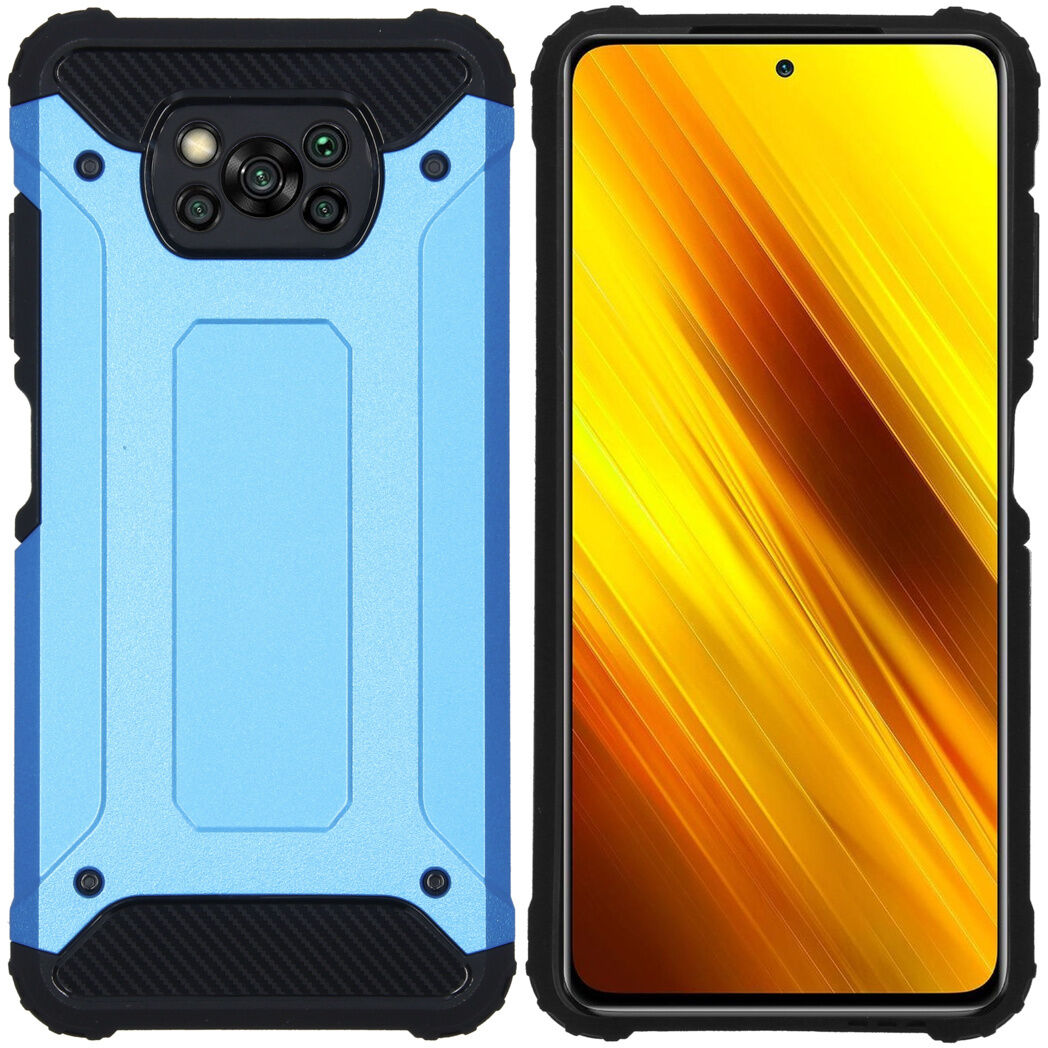 iMoshion Coque Rugged Xtreme pour le Xiaomi Poco X3 - Bleu clair