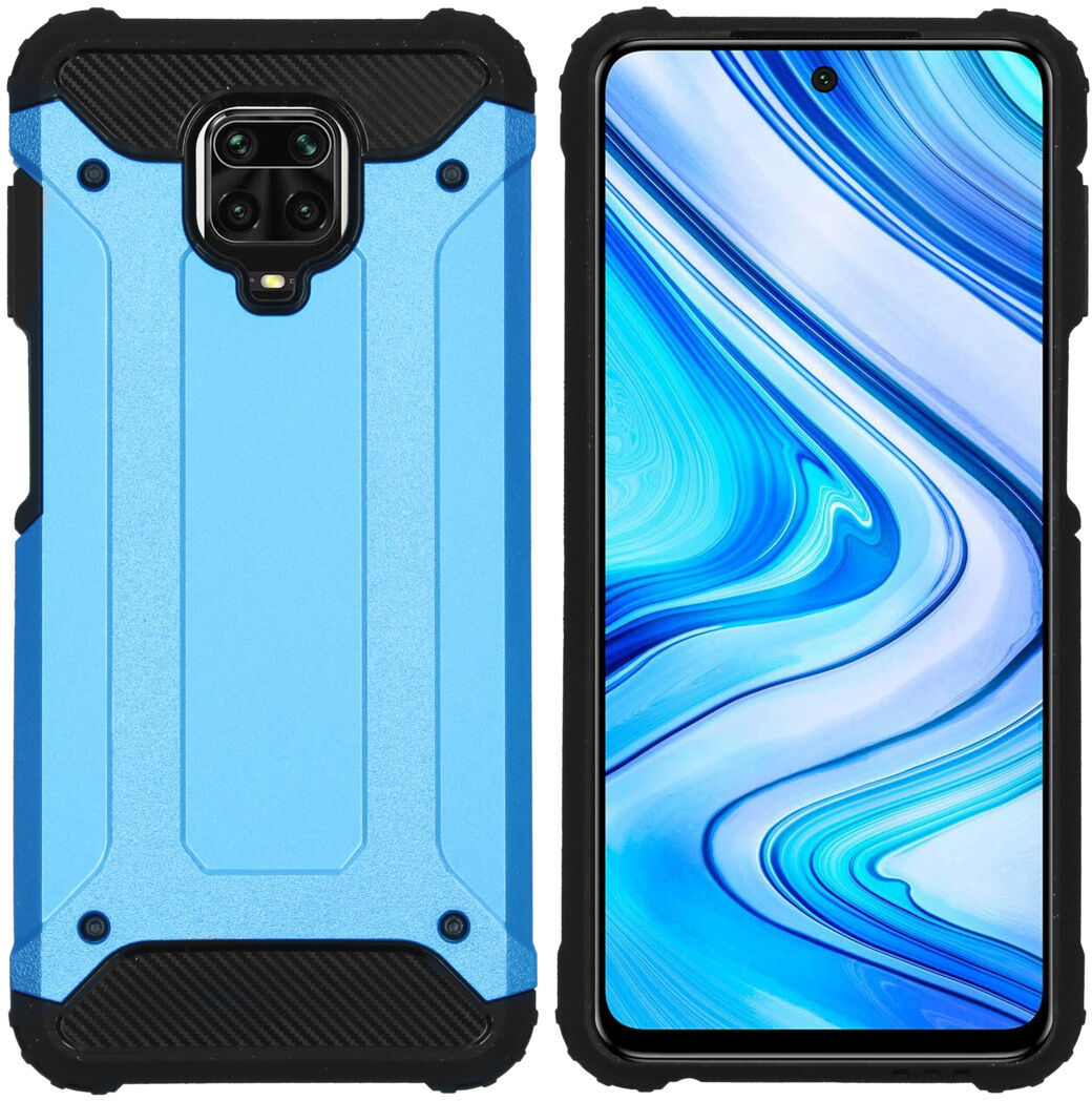 iMoshion Coque Rugged Xtreme pour le Xiaomi Redmi Note 9 Pro / 9S - Bleu clair