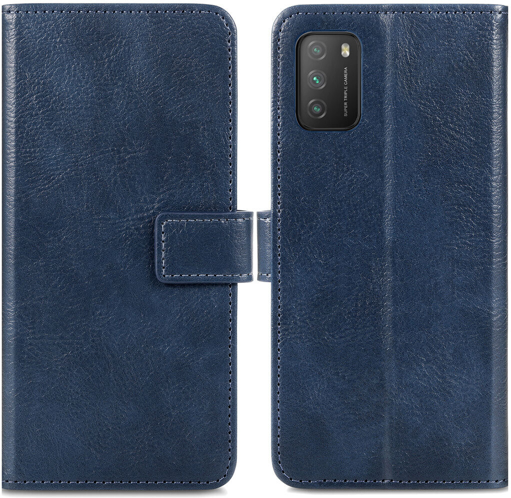 iMoshion Étui de téléphone portefeuille Luxe pour le Xiaomi Poco M3 - Bleu foncé iMoshion Étui de téléphone portefeuille Luxe pour le Xiaomi Poco M3 - Bleu foncé