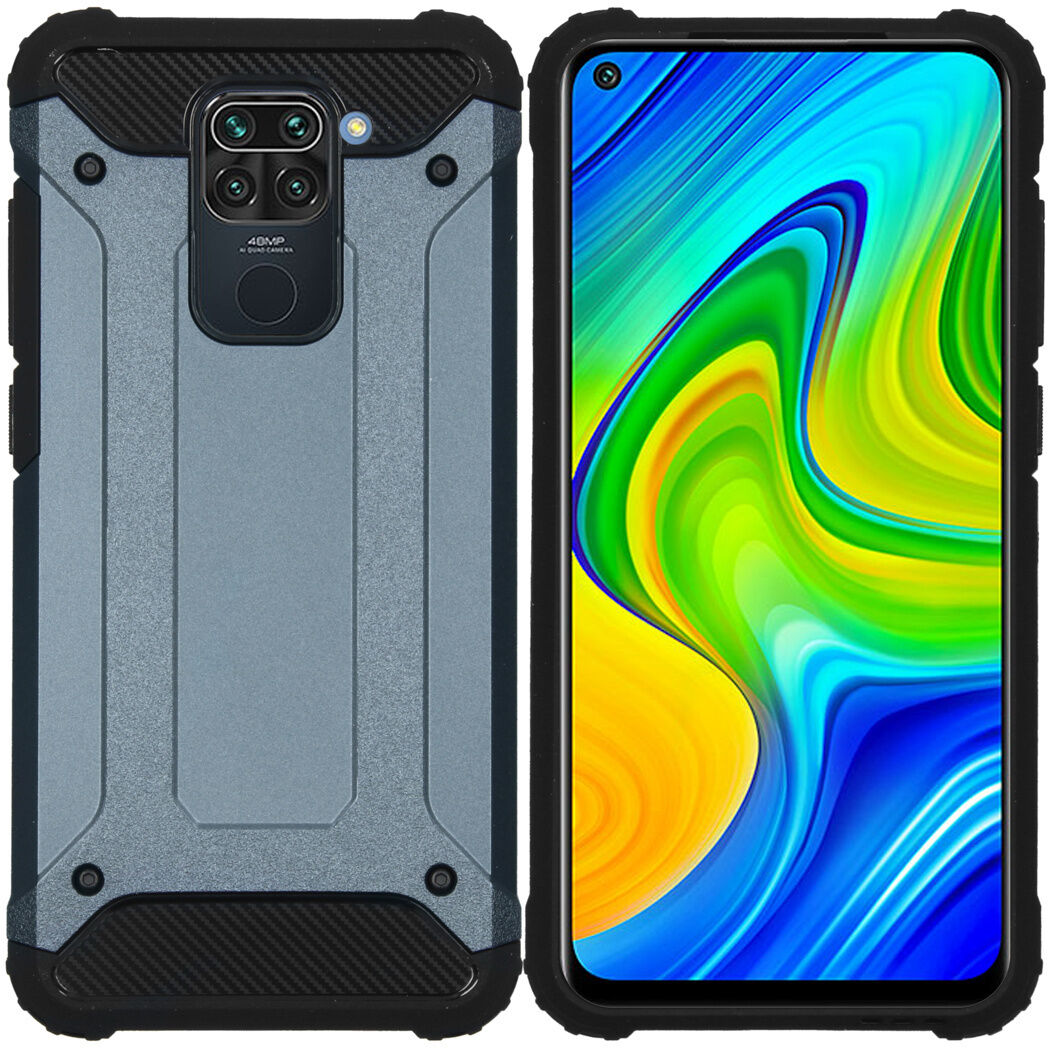 iMoshion Coque Rugged Xtreme pour le Xiaomi Redmi Note 9 - Bleu foncé