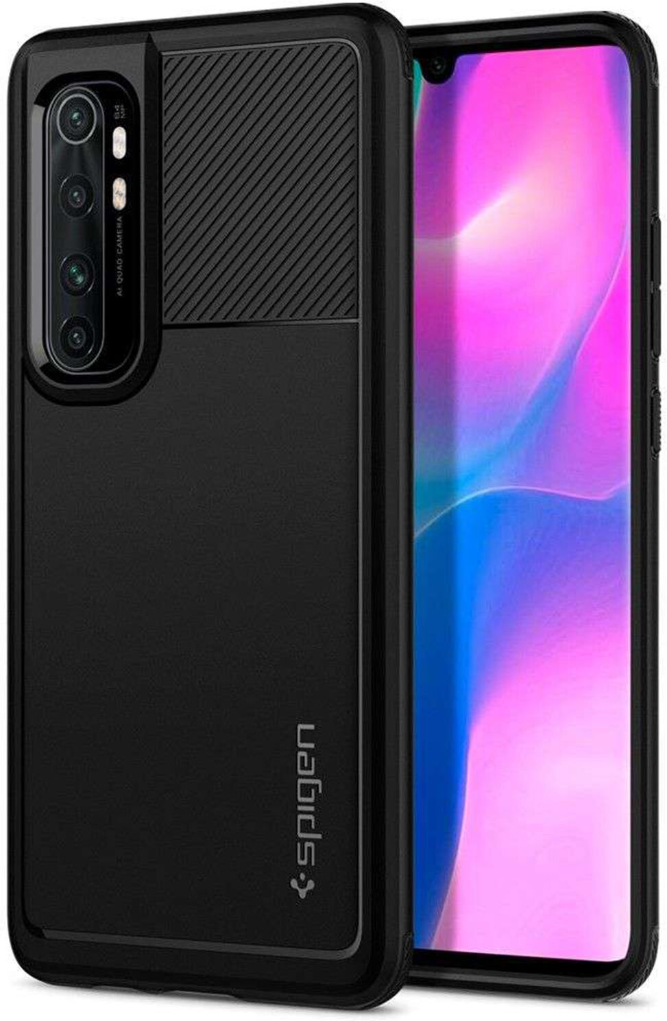 Spigen Coque Rugged Armor pour le Xiaomi Mi Note 10 Lite - Noir