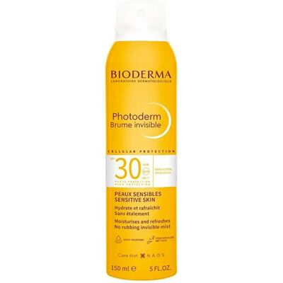 Bioderma - Brume Invisible Photoderm MAX SPF 50+ - 150ml - SPF pour peau sensible - Affrontez l'avenir - Publicité Bioderma - Brume Invisible Photoderm MAX SPF 50+ - 150ml - SPF pour peau sensible - Affrontez l'avenir - Publicité