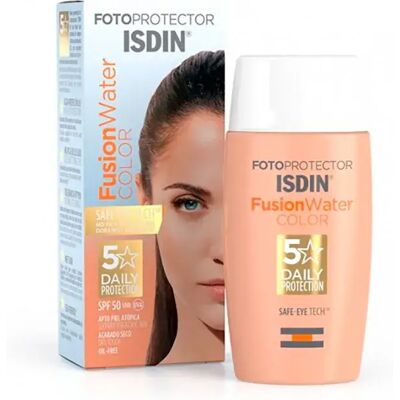 Isdin Fusion Water Color SPF 50 - Crème solaire pour peau grasse - Publicité Isdin Fusion Water Color SPF 50 - Crème solaire pour peau grasse - Publicité