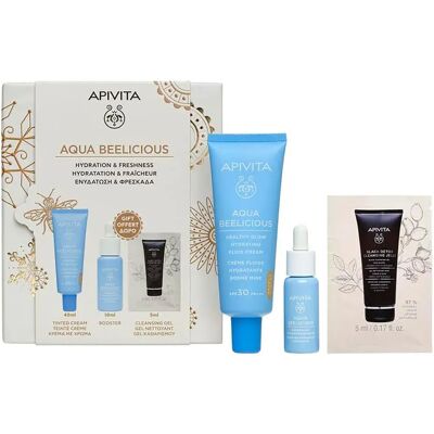 Apivita Soin Du Visage Aqua Beelicious Tinted Fluid Spf30+ Set One Size unisex - Publicité Apivita Soin Du Visage Aqua Beelicious Tinted Fluid Spf30+ Set One Size unisex - Publicité