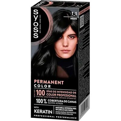 Syoss Coloration Permanente 1.1 Black One Size - Publicité Syoss Coloration Permanente 1.1 Black One Size - Publicité
