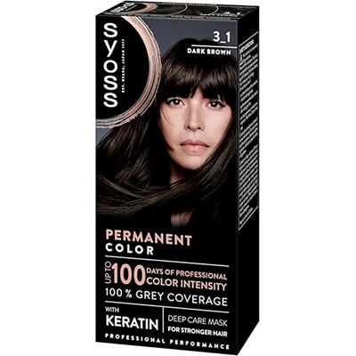 Syoss Coloration Permanente 3.1 Dark Brown One Size - Publicité Syoss Coloration Permanente 3.1 Dark Brown One Size - Publicité